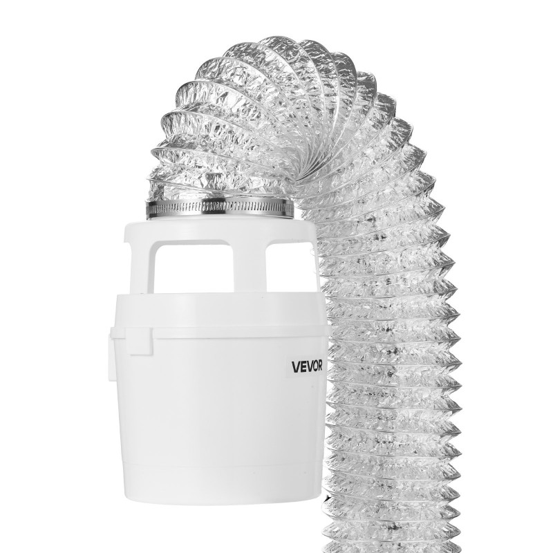 Kuivausrummun poistoputkisarja PP-vesisäiliö alumiinikanava 1500 mm 101,6 mm sisäkäyttöön