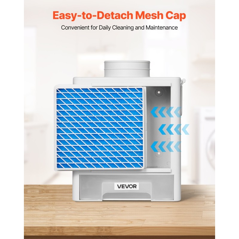 Kuivausrummun sisäinen poistoilmasarja ABS-muovi 99 mm 4 vaihtotyynyä sähköisiin kuivausrumpuihin