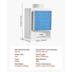 Kuivausrummun sisäinen poistoilmasarja ABS-muovi 99 mm 4 vaihtotyynyä sähköisiin kuivausrumpuihin