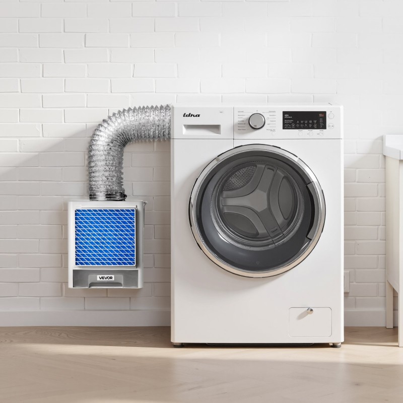 Kuivausrummun sisäinen poistoilmasarja ABS-muovi 99 mm 4 vaihtotyynyä sähköisiin kuivausrumpuihin