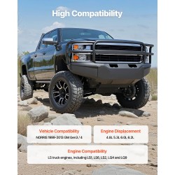 Nokka-akseli- ja työntötankosarja 9-osainen harmaavalurauta pickup-autoihin