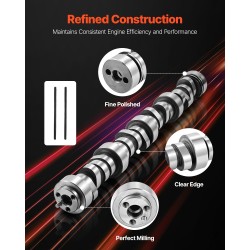 Nokka-akseli- ja työntötankosarja 5-osainen harmaasta valuraudasta 4.8–6.2 l moottoreihin