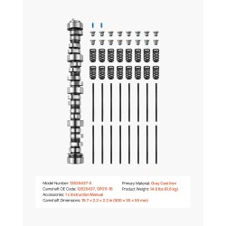 Nokka-akseli- ja työntötankosarja 5-osainen harmaasta valuraudasta 4.8–6.2 l moottoreihin
