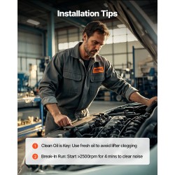 Nokka-akseli- ja säätöventtiilisarja harmaa valurauta Audi ja Volkswagen 1.8T/2.0T