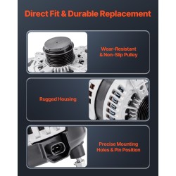 Auton laturi 170A alumiinirunko puhdas kuparikela useisiin automalleihin