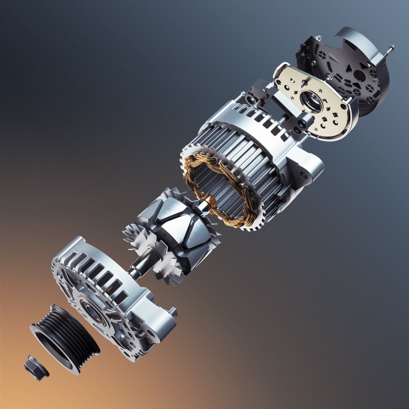 Auton laturi 170A alumiinirunko puhdas kuparikela useisiin automalleihin