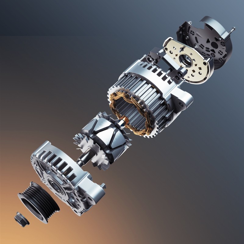 Auton laturi alumiinikotelolla ja puhtailla kuparikierukoilla nimellisvirta 105A yhteensopiva Cadillac Chevy GMC