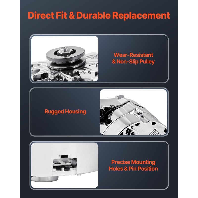 Autolaturi autoon 120 ampeeria alumiinikotelolla puhdas kuparikäämi