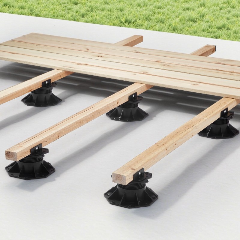 Terassijalusta PP-muovinen säädettävä 60–135 mm 12 kpl 907 kg