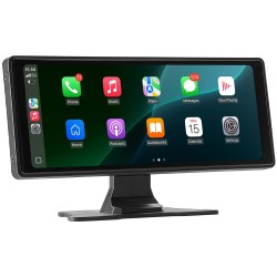 Langaton autostereo 10 tuumaa ABS Apple CarPlay Android Auto etu- ja peruutuskamerat