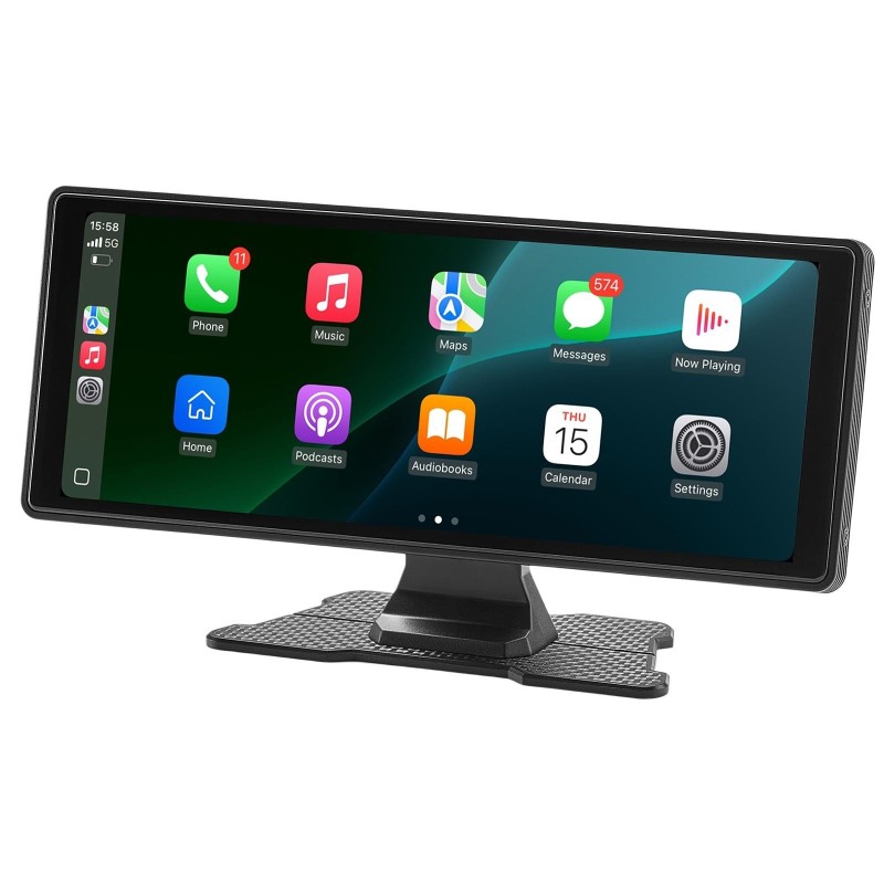 Langaton autostereo 10 tuumaa ABS Apple CarPlay Android Auto etu- ja peruutuskamerat