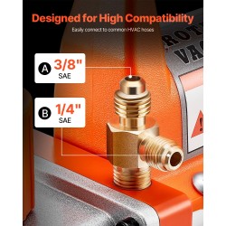 Yksivaiheinen pyörivä lamellityhjiöpumppu 100 l/min 180 W ilmastointihuoltoon VP125