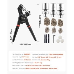 Purjerenkaiden työkalusarja alumiiniseos yhdeksänsataa purjerengasta kolmessa koossa