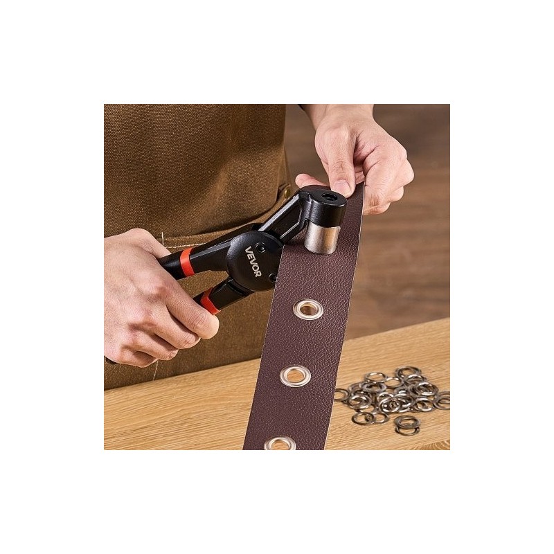 Purjerenkaiden asennussarja alumiiniseos 6 10 12 mm 900 kpl nahalle ja kankaille