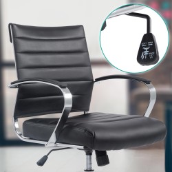 Oakland ergonominen toimistotuoli nahkaverhoilulla säädettävä korkeus ja selkänoja