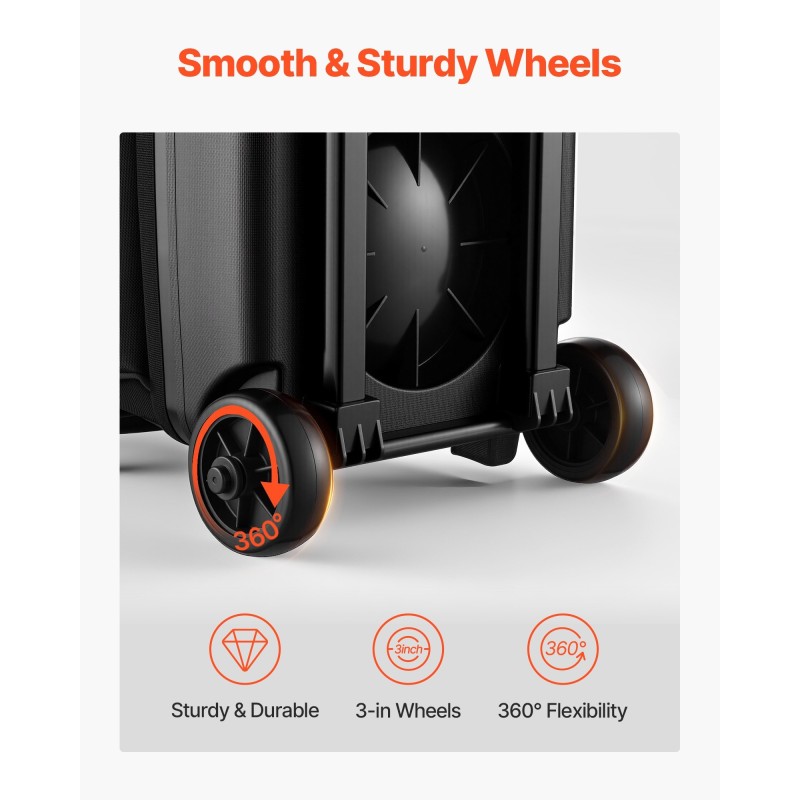 Keilapallolaukku 3 pallolle 600D Oxford-kangas PVC-pinnoite pyörällinen teleskooppikahva kenkäosasto kokoon US16 asti