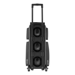 Keilapallolaukku 3 pallolle 600D Oxford-kangas PVC-pinnoite pyörällinen teleskooppikahva kenkäosasto kokoon US16 asti