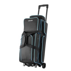 Keilapallolaukku 3 pallolle 600D Oxford PVC vesitiivis pyörillä kenkäosastolla