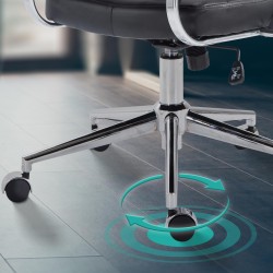 Oakland ergonominen toimistotuoli nahkaverhoilulla säädettävä korkeus ja selkänoja