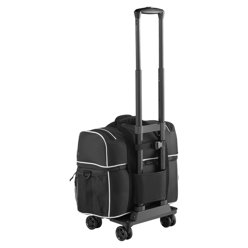 Keilapallolaukku 2 pallolle 600D Oxford-kangas PVC-pinnoitteella rullallinen pyörillä kenkäosastolla US-koko 16