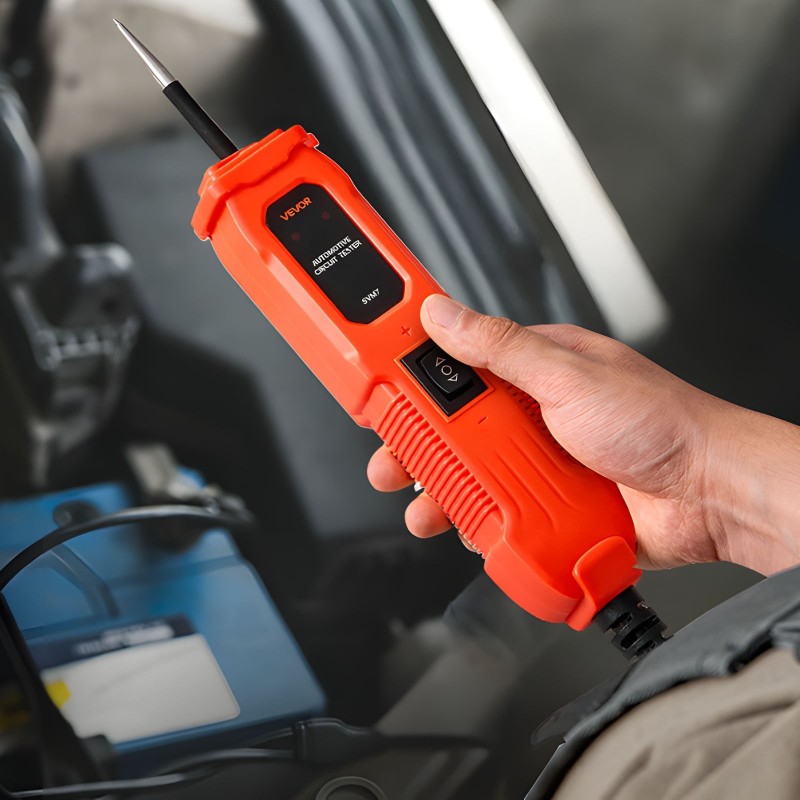 Ajoneuvojen virtapiiritesteri ammattikäyttöön ABS-kuori 6–36 V 4 m kaapeli