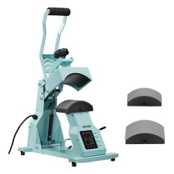 Lakkaprässi lippiksiin ja päähineisiin HTV ja sublimaatio 2 muottia 155x80 mm