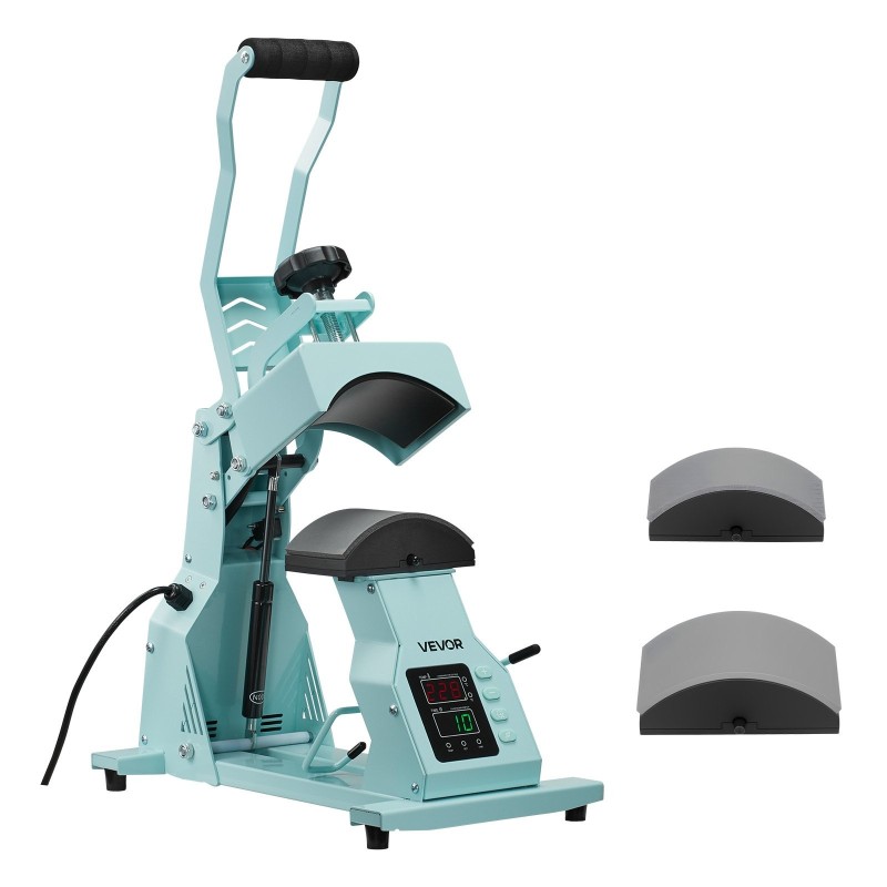 Lakkaprässi lippiksiin ja päähineisiin HTV ja sublimaatio 2 muottia 155x80 mm