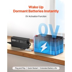 12V LiFePO4-laturi 10A 14,6V alumiinikuori veneisiin ja matkailuautoihin