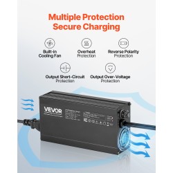 12V LiFePO4-laturi 10A 14,6V alumiinikuori veneisiin ja matkailuautoihin