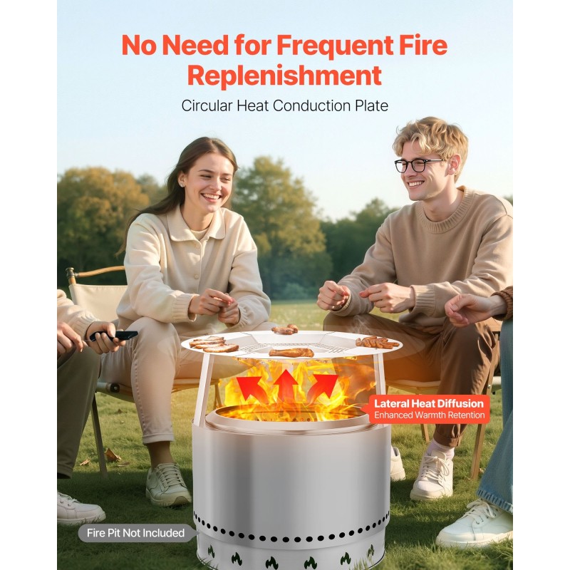 Tulipesän lämmönheijastin 304 ruostumatonta terästä halkaisija 685 mm korkeus 254 mm