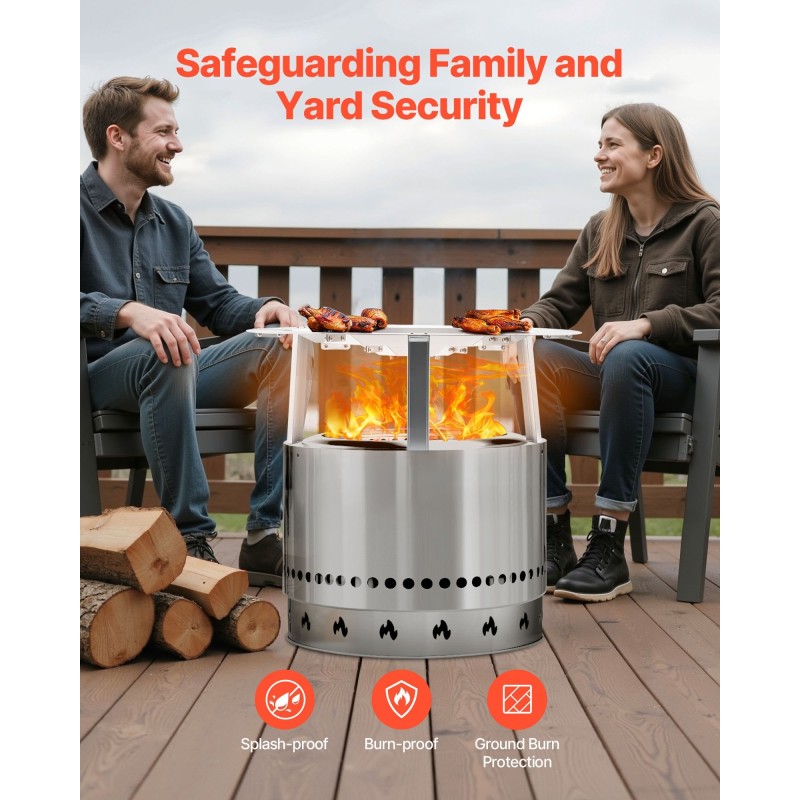 Tulipesän lämmönheijastin 304 ruostumatonta terästä halkaisija 685 mm korkeus 254 mm