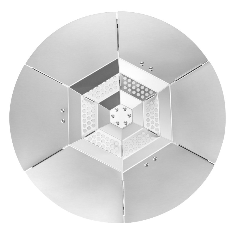 Pyöreä tulisijan lämpösuoja valmistettu 304-ruostumattomasta teräksestä halkaisijaltaan 508 mm