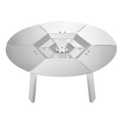 Pyöreä tulisijan lämpösuoja valmistettu 304-ruostumattomasta teräksestä halkaisijaltaan 508 mm