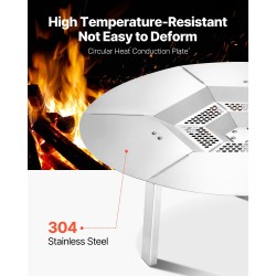 Tulipesän lämpösuoja 304-ruostumattomasta teräksestä halkaisija 635 mm