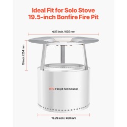 Tulipesän lämpösuoja 304-ruostumattomasta teräksestä halkaisija 635 mm