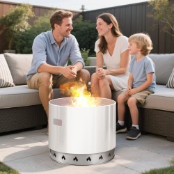 Tulipesän jalusta 430-ruostumaton teräs 587 mm halkaisija kevyt ulkokäyttöön