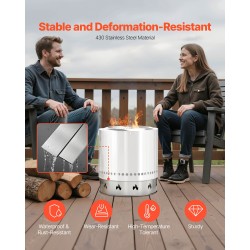 Tulisijan jalusta 430-ruostumattomasta teräksestä yhteensopiva 19,5 tuuman tulisijan kanssa