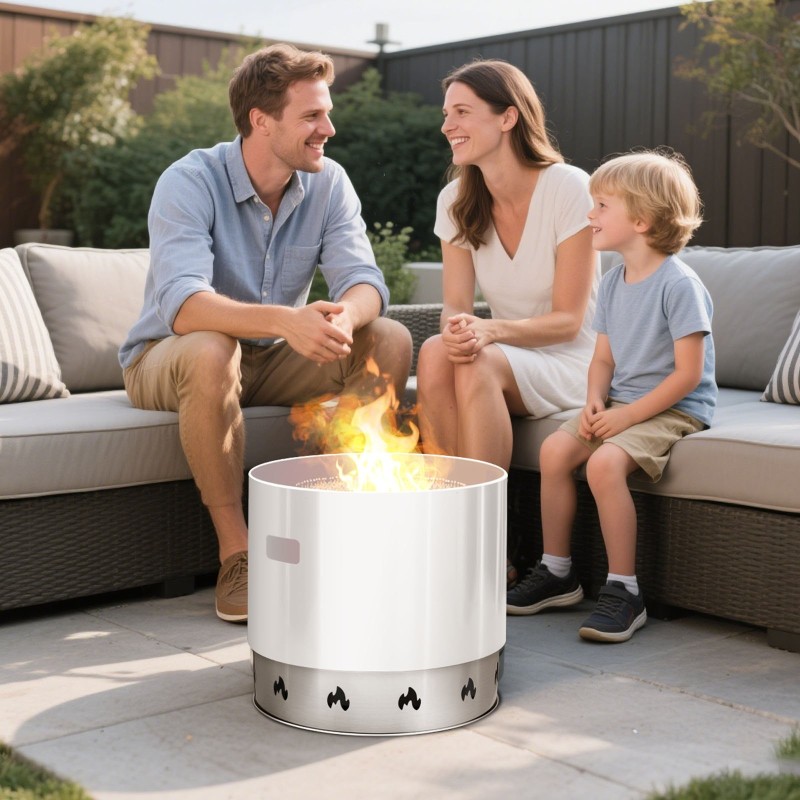 Tulisijan jalusta 430-ruostumattomasta teräksestä yhteensopiva 19,5 tuuman tulisijan kanssa