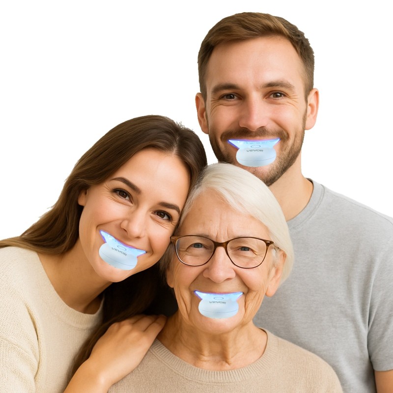 LED-hampaidenvalkaisusetti langaton 32 LED-valoa U-muotoinen suukappale herkille hampaille