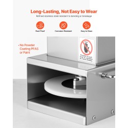 Sähköinen pizzataikinan puristin ruostumatonta terästä 6 tuuman koko 5 mm paksuus