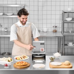 Sähköinen pizzataikinan puristin ruostumatonta terästä 6 tuuman koko 5 mm paksuus