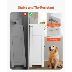 Lattialla seisova kylpyhuonekaappi MDF-levy valkoinen nelitasoinen kaksi ovea ja neljä laatikkoa