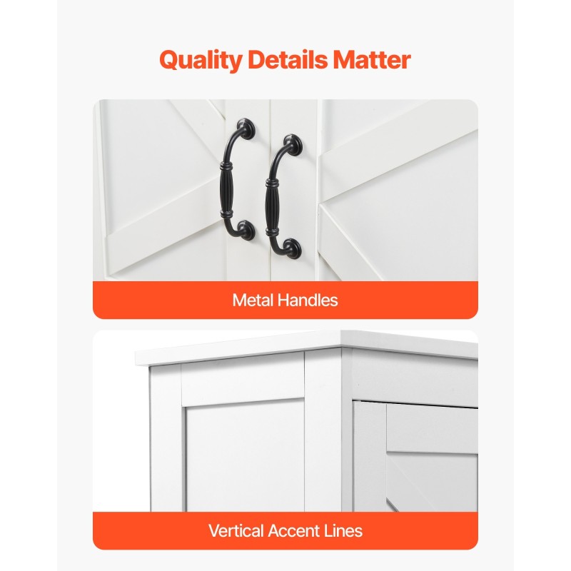 Lattialla seisova kaappi valkoinen 4-tasoinen P2 MDF kylpyhuoneeseen