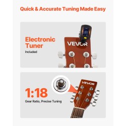 Dreadnought-mallinen akustinen kitara 41 tuumaa kuusikansi mahongin pohja ruusupuu otelauta aloittelijoille