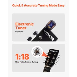 dreadnought-mallinen akustinen kitara 36 tuumaa kuusikansi ruusupuinen otelauta kevyt kantopussi luonnollinen viimeistely