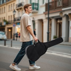 dreadnought-mallinen akustinen kitara 36 tuumaa kuusikansi ruusupuinen otelauta kevyt kantopussi luonnollinen viimeistely