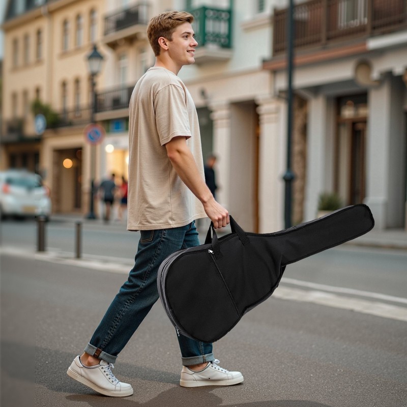 Dreadnought-akustinen kitara 41-tuumainen kuusikansi mahonki-sivut aloituspakkaus