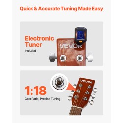 Akustinen cutaway-kitara 41-tuumainen kuusi kansi mahonki pohja ruusupuu otelauta aurinkoviimeistely kantopussi