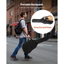 Akustinen kitara 41-tuumainen lovella varustettu kuusikansi mahonkinen pohja ruusupuinen otelauta