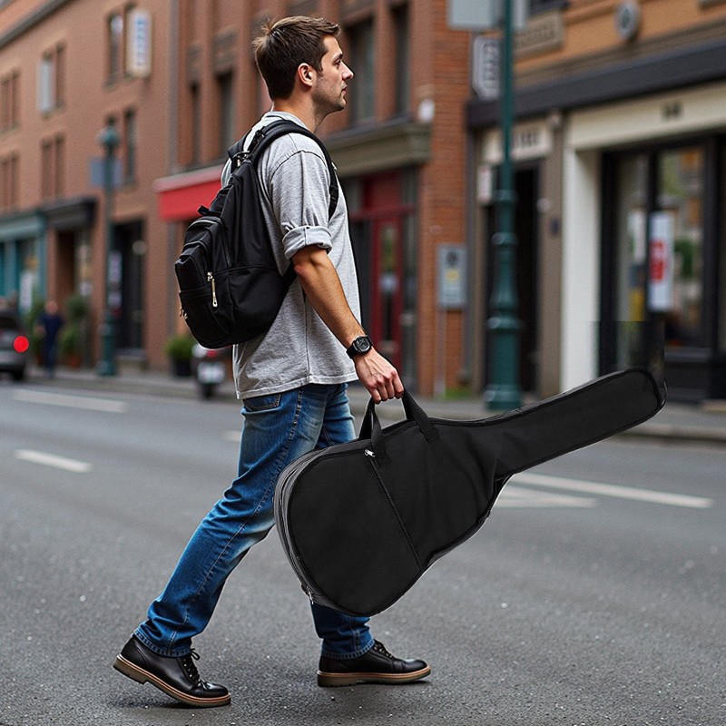 Akustinen kitara 41-tuumainen lovella varustettu kuusikansi mahonkinen pohja ruusupuinen otelauta